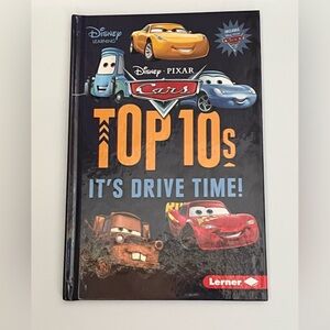 *BN Disney Pixar Cars Top 10s Book - Black, Orange, Red, Blue
